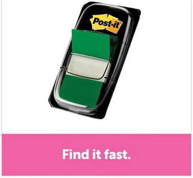 Alt view image 9 of 16 - Post-it Marking Page Flags in Dispensers Green 50 Flags/Dispenser 12 Dispensers