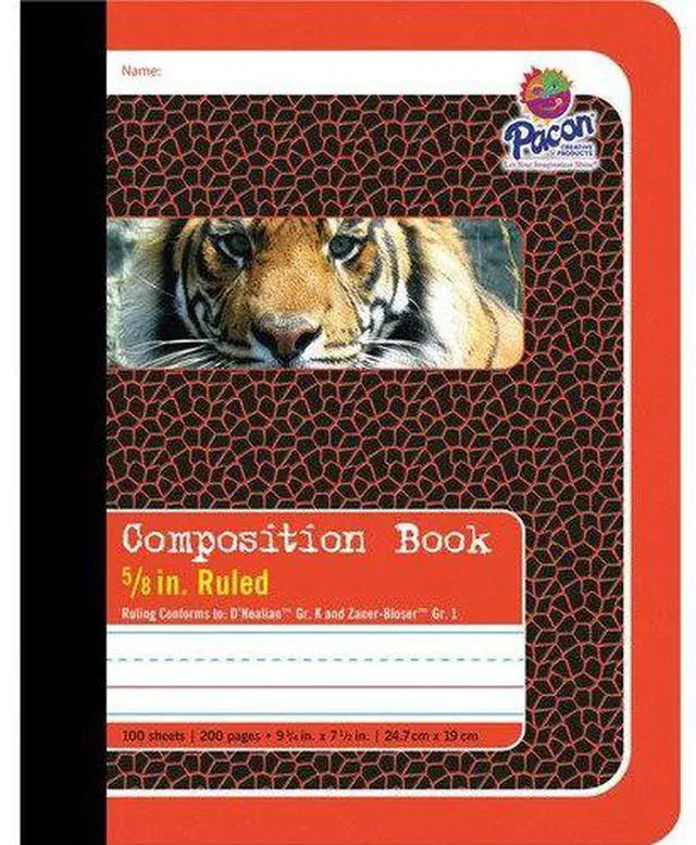Alt view image 9 of 12 - Pacon 2427 Composition Book 100 Sheet - Ruled - 9.75" x 7.50" - 1 Each - White Paper