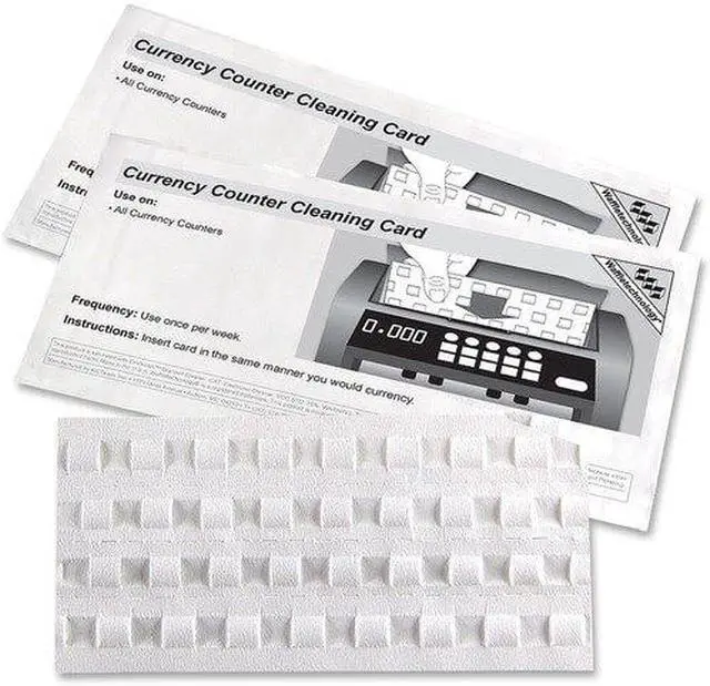 Alt view image 3 of 7 - Royal Sovereign RBC-CLN Currency Counter Cleaning Cards Compatible With Most Bill Counters