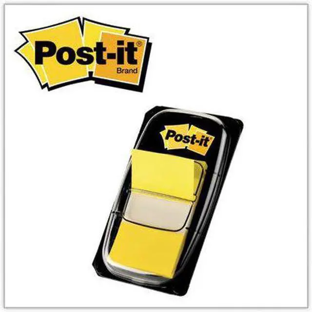 Alt view image 9 of 18 - Post-it Marking Page Flags in Dispensers Yellow 12 50-Flag Dispensers/Box