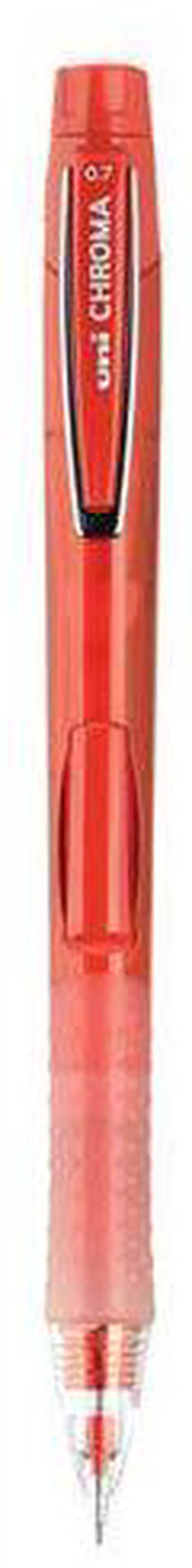 Alt view image 5 of 18 - Uni-ball Chroma Mechanical Pencil, 0.7 mm, HB (#2), Black Lead, Red Barrel, Dozen