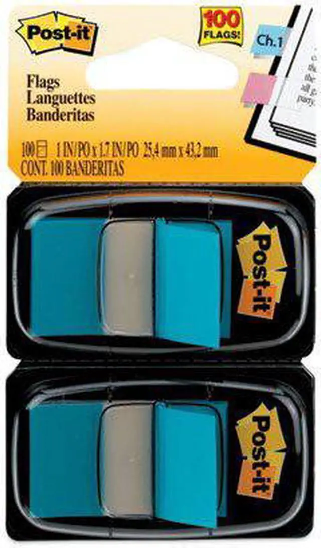 Alt view image 16 of 20 - Post-It Flags Standard Page Flags in Dispenser, Blue, 100 Flags/Dispenser 680BE2