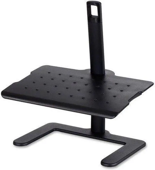 Alt view image 8 of 14 - Height-Adjustable Footrest, 20 1/2w X 14 1/2d X 3 1/2 To 21 1/2h, Black