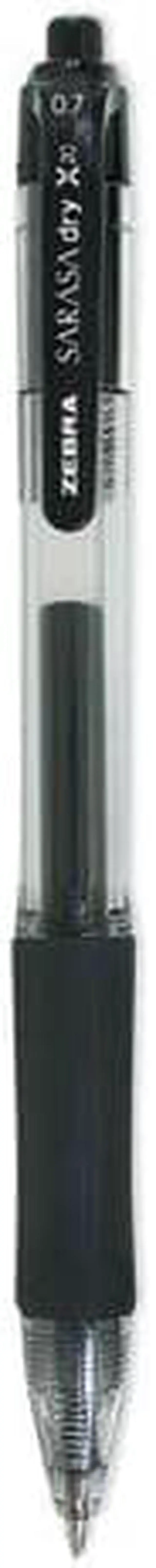 Alt view image 11 of 13 - Zebra Sarasa Retractable Gel Pen Black Ink Medium Dozen 46810