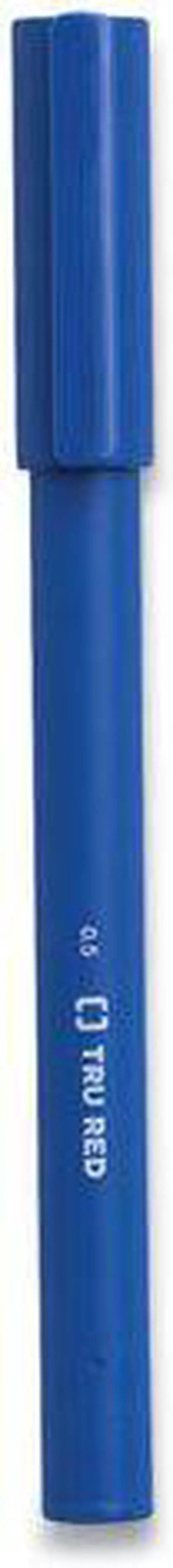 Alt view image 6 of 10 - TRU RED Quick Dry Gel Pens Fine Point 0.5mm Blue 5/Pack TR54469