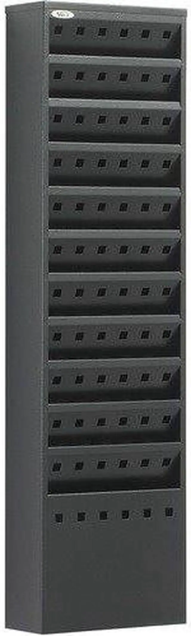 Alt view image 11 of 16 - Safco Steel Magazine Rack 11 Compartments 10w x 4d x 36-1/4h Black 4321BL