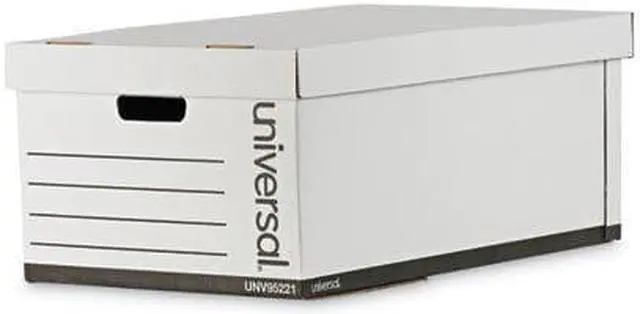 Alt view image 4 of 6 - Universal Lift-Off Lid File Storage Box Legal Fiberboard White 12/Carton 95221