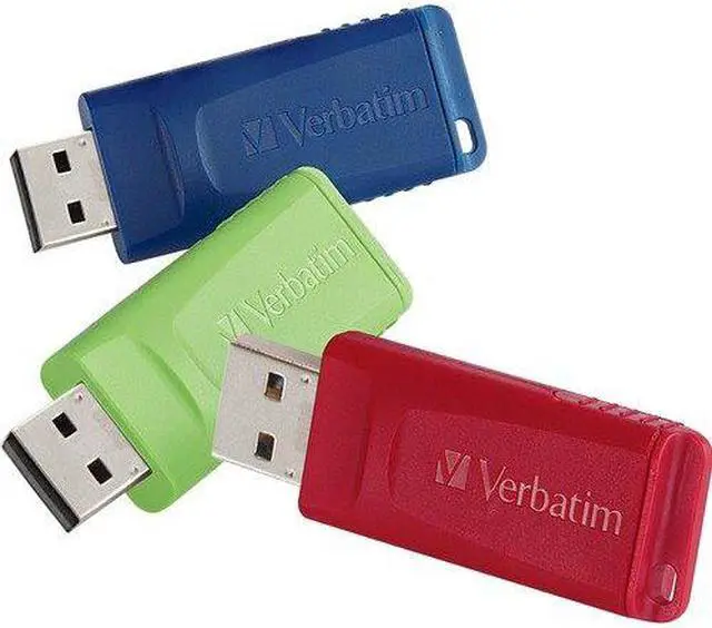 Alt view image 15 of 20 - Verbatim Store 'N' Go Usb Flash Drive, 16 Gb, Assorted Colors, 3/Pack 99122