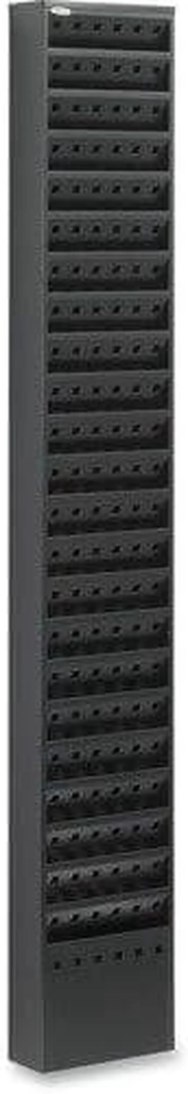 Alt view image 8 of 15 - Safco - 4322BL - Safco 23-Pocket Steel Magazine Rack - 23 Pocket(s) - 65.5 Height x 10 Width x 4 Depth - Floor - Black -