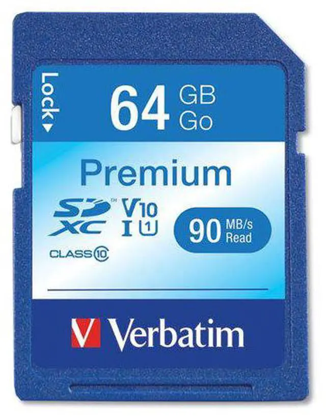 Alt view image 14 of 19 - Verbatim 44024 Class 10 Premium SDXC Card (64GB)