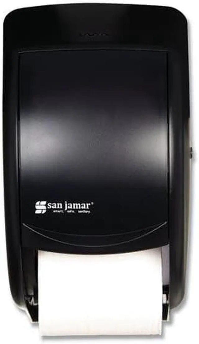 Alt view image 10 of 15 - San Jamar SJMR3500TBK Tissue Dispenser- 7-.50in.x7in.x12-.75in.- Black-Pearl