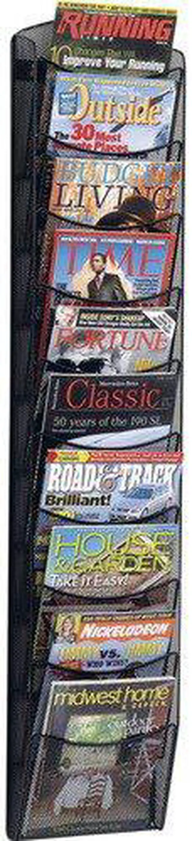 Alt view image 11 of 16 - Safco Rack,Magazine 10 Pkt,Bk 5579BL