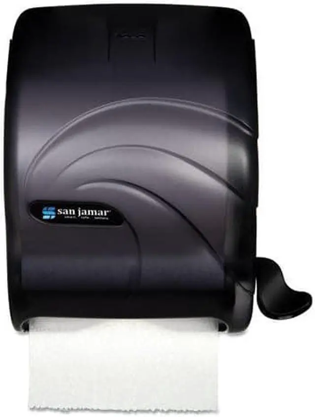Alt view image 3 of 4 - San Jamar - SAN T990TBK - Element Lever Roll Towel Dispenser, Oceans, Black, 12 1/2 x 8 1/2 x 12 3/4