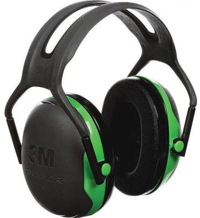 Alt view image 5 of 12 - 3M - X1A - 22dB Over-the-Head Ear Muffs, Black, Green