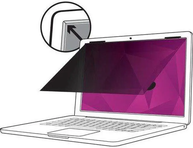 Alt view image 18 of 20 - 3M HC156W9B High Clarity Filter For 15.6 Inch Widescreen Laptop - Notebook Privacy Filter - 15.6 Inch Wide - Black