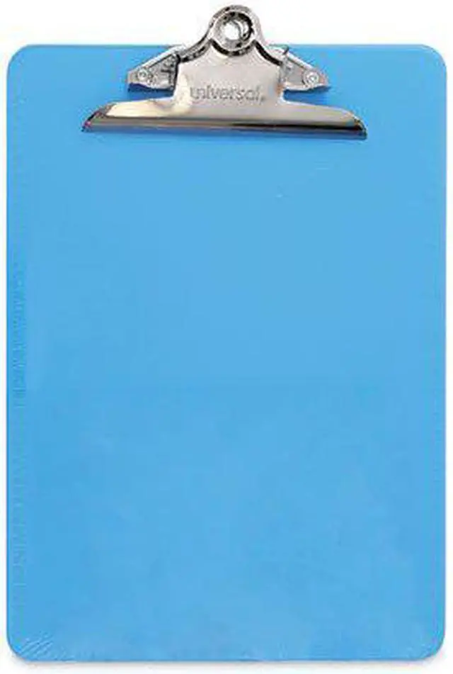 Alt view image 10 of 13 - UNIVERSAL Plastic Clipboard with High Capacity Clip 1" Capacity Holds 8 1/2 x 12 Blue 40307