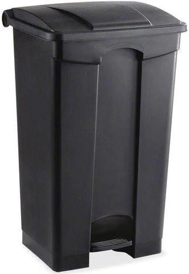 Alt view image 17 of 20 - Large Capacity Plastic Step-On Receptacle, 23Gal, Black