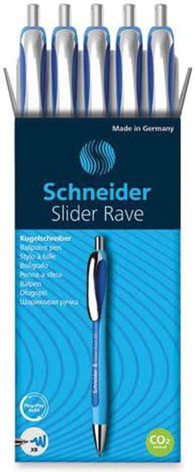 Alt view image 2 of 2 - Stride Writing Rave XB Retractable Ballpoint Pen 1.4mm Blue Ink