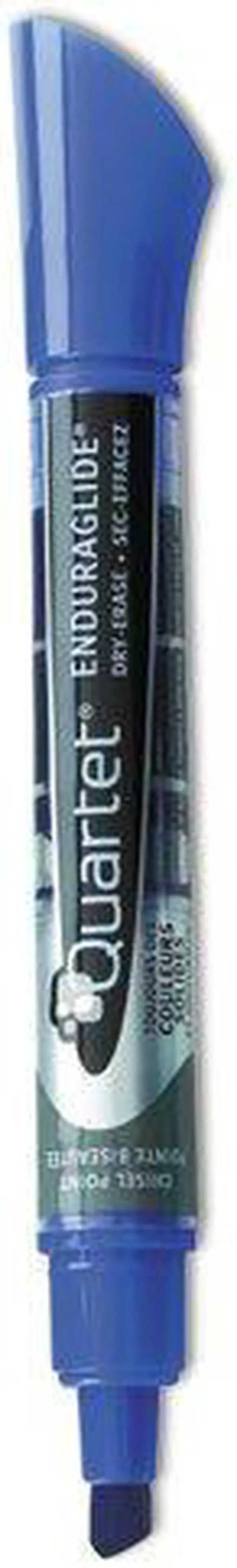 Alt view image 7 of 11 - Quartet 5001-3M EnduraGlide Dry Erase Markers, Chisel Tip, Blue, Dozen