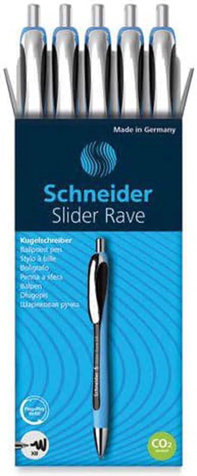 Alt view image 7 of 9 - Stride Writing Rave XB Retractable Ballpoint Pen 1.4mm Black Ink