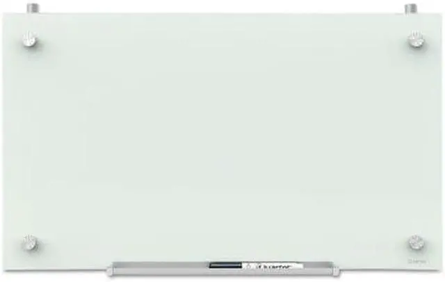 Alt view image 4 of 12 - Quartet Infinity PDEC1830 Magnetic Glass Dry-Erase Cubicle Board, White Surface, Frameless, 30”W x 18”H