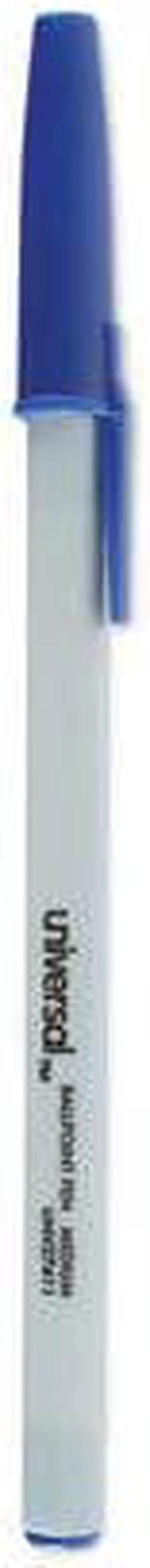 Alt view image 5 of 13 - UNIVERSAL Economy Ballpoint Stick Oil-Based Pen Blue Ink Medium Dozen 27411