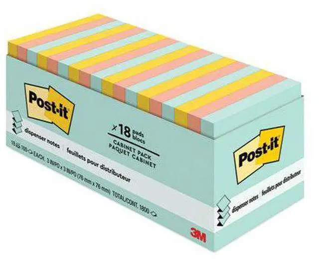 Alt view image 5 of 15 - 3M R33018APCP Post-it Pop-up Notes Original Pop-up Refill, Marseille Collection, 18 / Pack