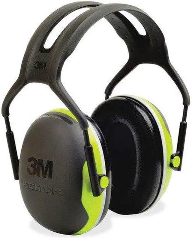 Alt view image 14 of 20 - 3M PELTOR X4 Earmuffs, 27 dB NRR, Fluorescent Yellow-Green X4A