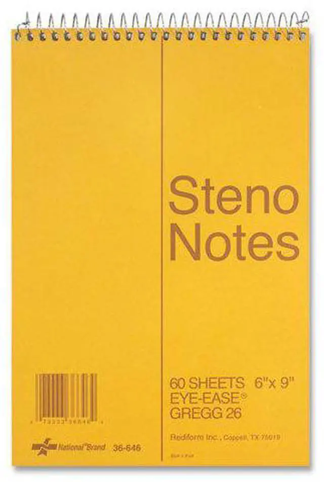 Alt view image 7 of 11 - National Pad,Steno,Gregg,60 Sh,Gn 36646