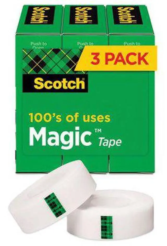 Alt view image 4 of 11 - Scotch Magic Tape Refill 3/4" x 1000" 1" Core Clear 3/Pack 810K3