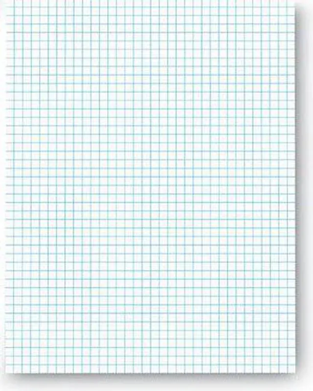 Alt view image 3 of 3 - Universal UNV20631 Economy Ruled Writing Pads, Quadrille, 8.50" x 11.75", White, 50 Sheets, 1 Dozen