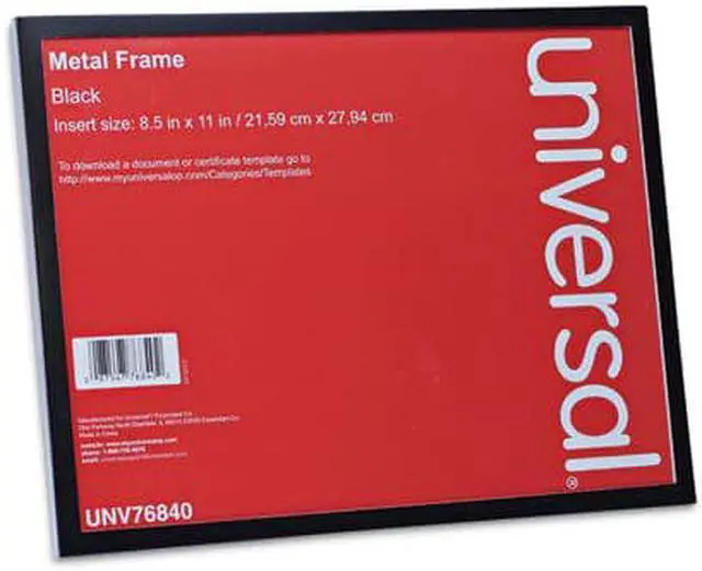 Alt view image 6 of 11 - Universal Metal Photo Frame Aluminum 8 1/2 x 11 Black 76840