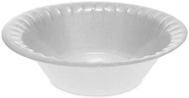 Main image of Pactiv Laminated Foam Dinnerware, Bowl, White, 1,000 Bowls (PCTYTK100120000)