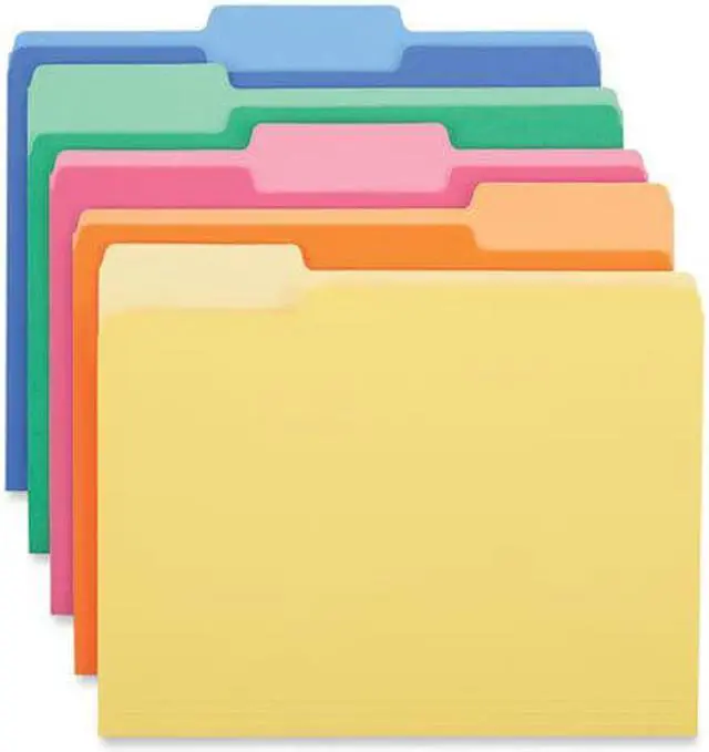 Alt view image 5 of 8 - UNIVERSAL Heavyweight File Folders 1/3 Cut One-Ply Top Tab Letter Assorted 50/Pack 16466