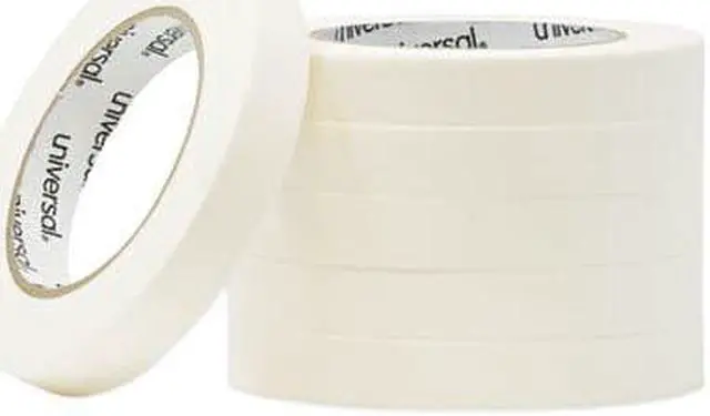Alt view image 4 of 9 - Universal General Purpose Masking Tape 18mm x 54.8m 3" Core 6/Pack 51334