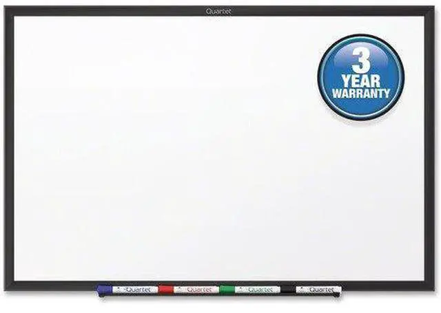 Alt view image 3 of 17 - Quartet S534B Prestige 2 DuraMax Porcelain Magnetic Whiteboards, Mahogany Finish Frame, 4' x 3'