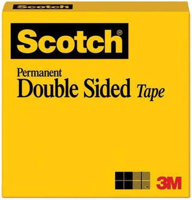 Alt view image 8 of 12 - Scotch Double-Sided Tape, 3" Core, 0.5" X 36 Yds, Clear 665121296