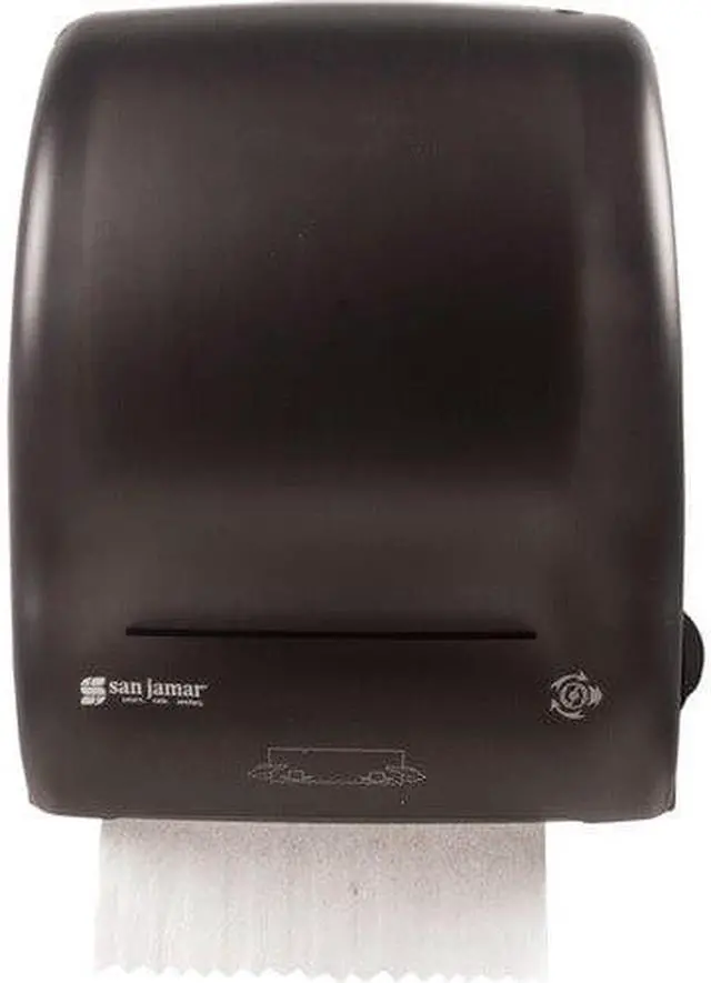 Alt view image 3 of 5 - San Jamar Simplicity Mechanical Roll Towel Dispenser 15.25" x 13" x 10.25" Black