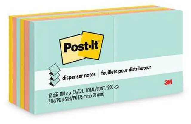 Alt view image 17 of 20 - Post-it Original Pop-up Refill 3 x 3 Assorted Marseille Colors 100-Sheet 12/Pack R33012AP