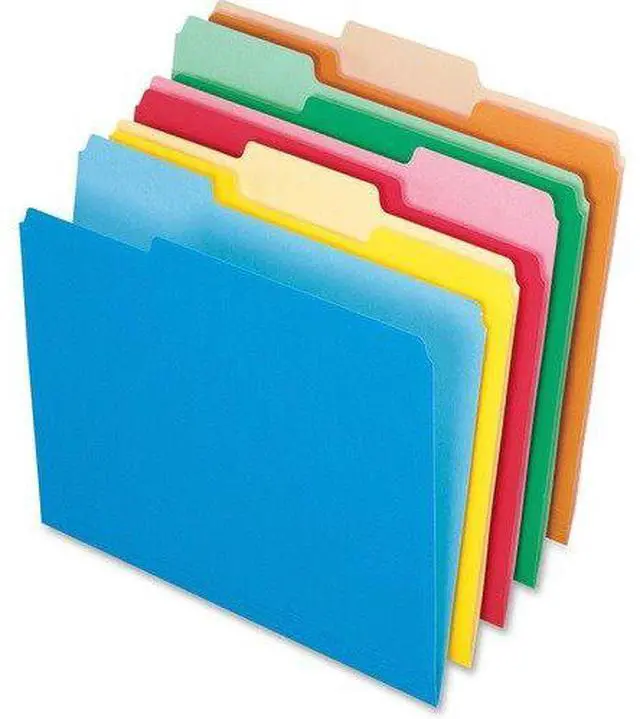 Alt view image 3 of 9 - Pendaflex Colored File Folders 1/3 Cut Top Tab Letter Assorted Colors 100/Box 15213ASST