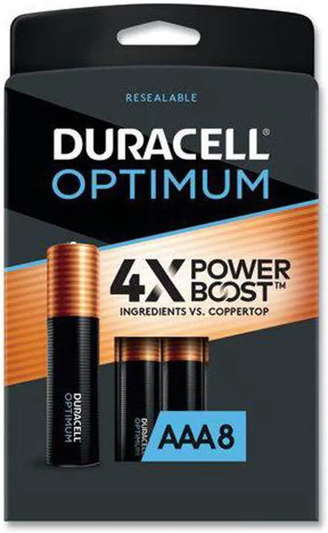 Alt view image 11 of 20 - Duracell Optimum AAA Batteries, Pack of 8