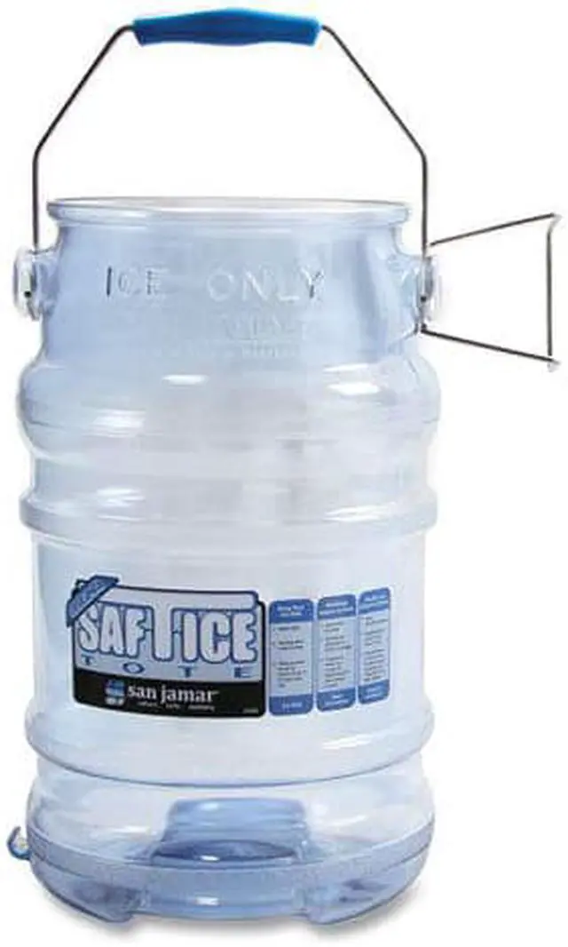 Alt view image 6 of 7 - Saf-T-Ice Ice Tote 6Gal Trans Blu