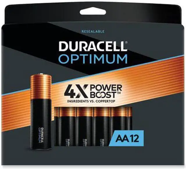 Alt view image 3 of 11 - Duracell Optimum AA Batteries, Pack of 12