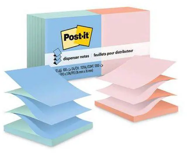 Alt view image 15 of 20 - Post-it Pop-up Notes 3" x 3" Beachside Café Collection 90 Sheet/Pad 12 Pads/Pack (R330UALT)