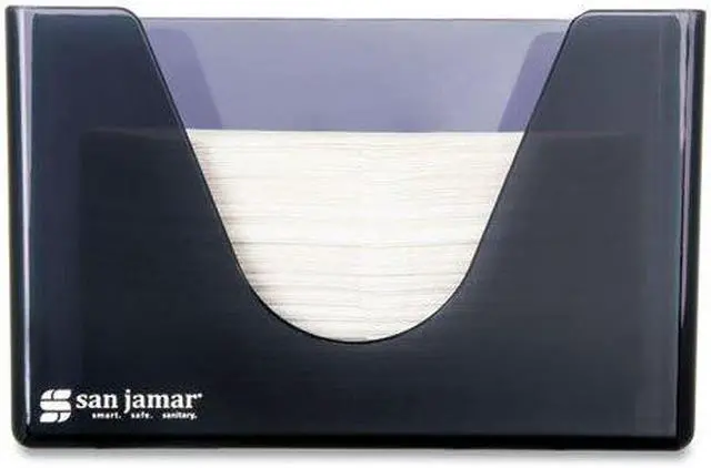 Alt view image 5 of 5 - San Jamar Countertop Folded Towel Dispenser Plastic Black Pearl 11 x 4 3/8 x 7 T1720TBK