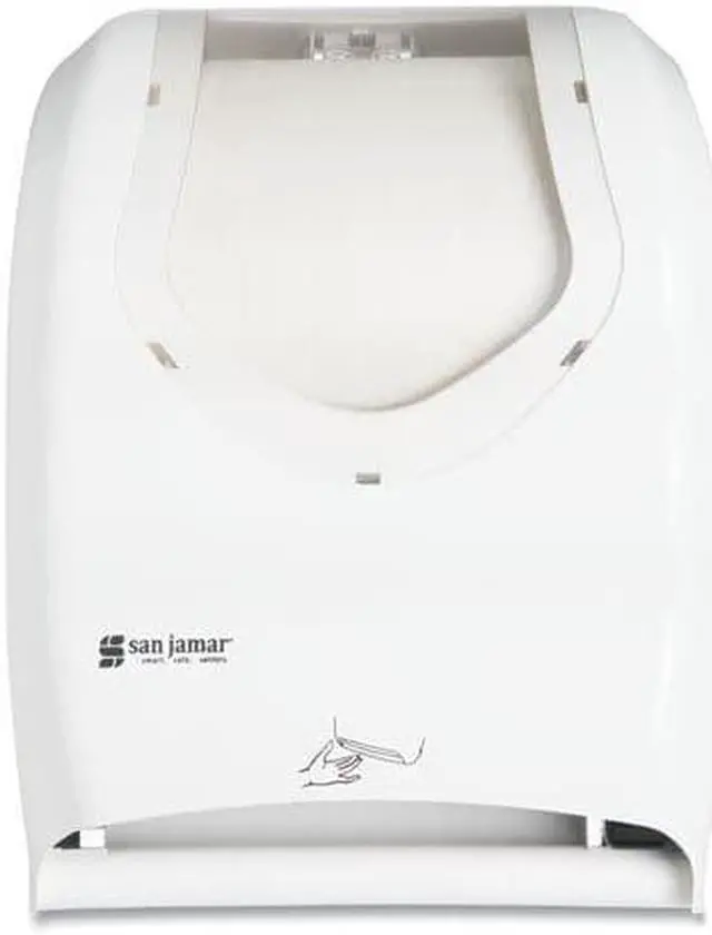 Alt view image 5 of 6 - San Jamar T1470WHCL Smart System With Iq Sensor Towel Dispenser, 16 1/2 X 9 3/4 X 12, White/Clear