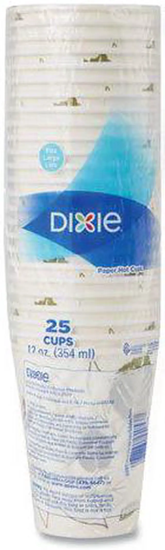 Alt view image 3 of 4 - Dixie 2342PATHDX 12 oz, 500/Carton Pathways Paper Hot Cups