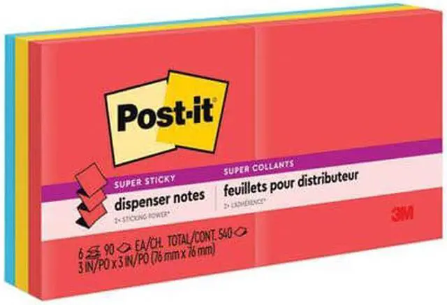 Alt view image 10 of 20 - Post-it Pop-up 3 x 3 Note Refill Marrakesh 90-Sheet 6/Pack R3306SSAN