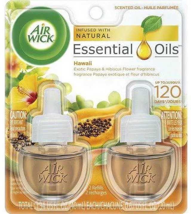 Alt view image 2 of 11 - Reckitt Benckiser 85175 Scented Oil Twin Refill, Hawaiiian Tropical Sunset, 0.67 oz Bottle