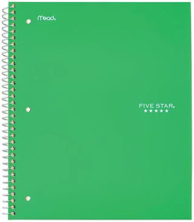 Alt view image 6 of 10 - Five Star 72055 Wirebound Notebook, College Rule, 11 X 8 1/2, 100 Sheets, Green